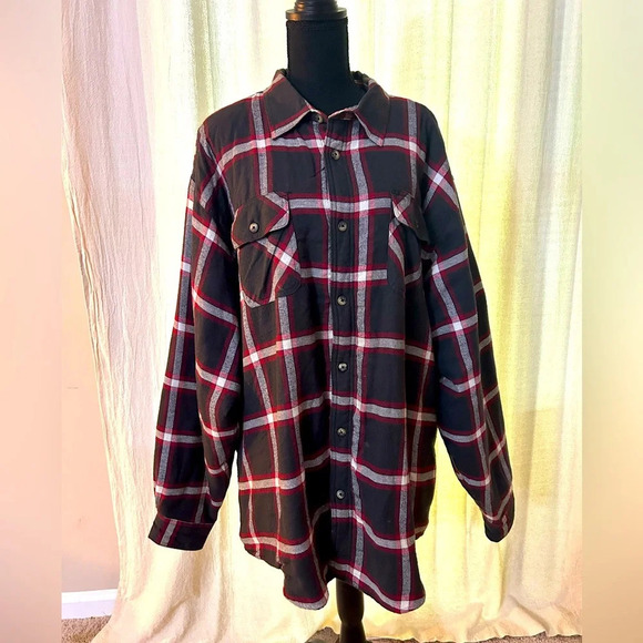 Vintage Wrangler Plaid Sherpa Lined Shacket - Picture 1 of 4